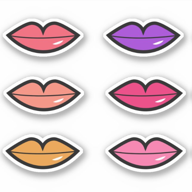 Glossy Lips Sticker (Front)