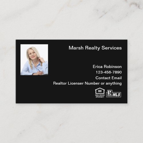 Glossy MLS Realtor Photo Business Cards