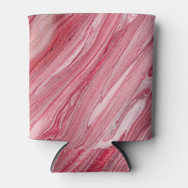 Glossy Nail Polish: Textured Background Can Cooler (Front)