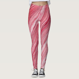 Glossy Nail Polish: Textured Background Leggings