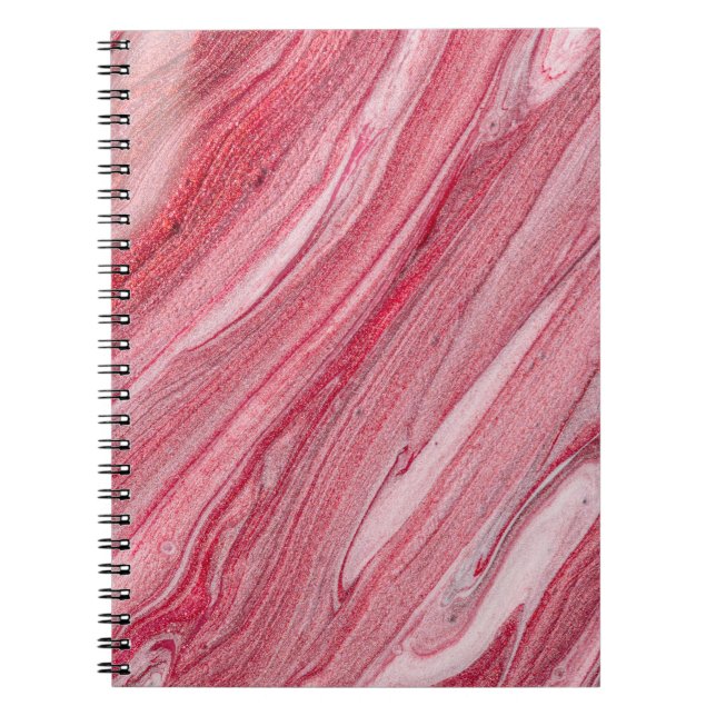 Glossy Nail Polish: Textured Background Notebook (Front)