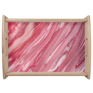 Glossy Nail Polish: Textured Background Serving Tray