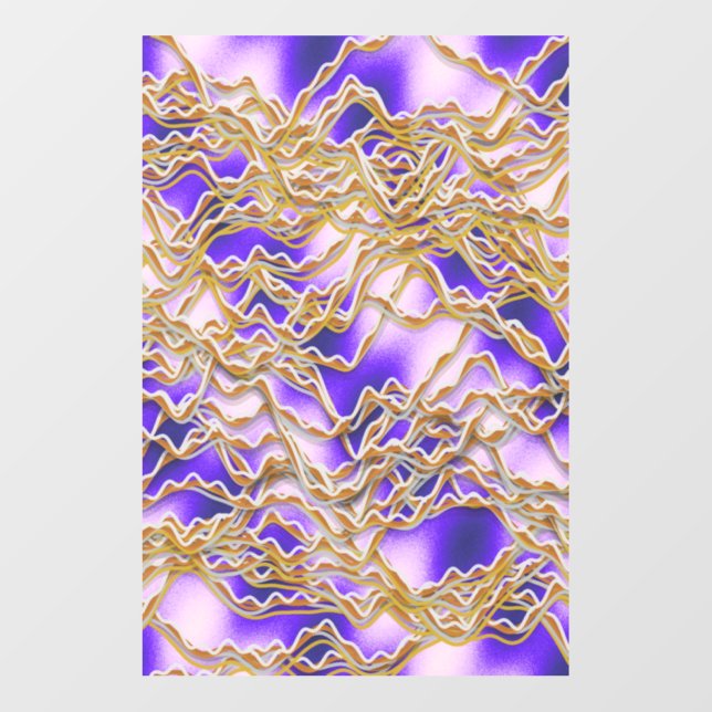 Glossy oceanic twisted ropes pattern  wall decal  (Front)