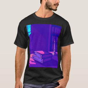 Glossy Pink Donut with Dark Sprinkles T-Shirt
