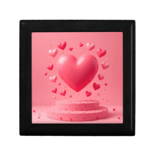 💗 Glossy Pink Heart Gift Packaging Box 💗