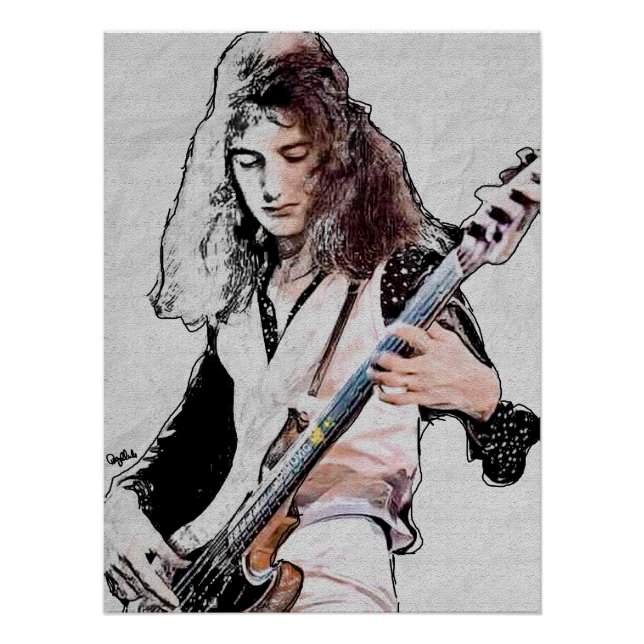 Glossy poster of John Deacon (Front)