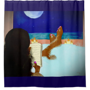 Glossy Poster Shower Curtain