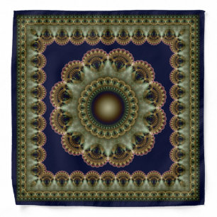 Glossy radiating ornament bandana