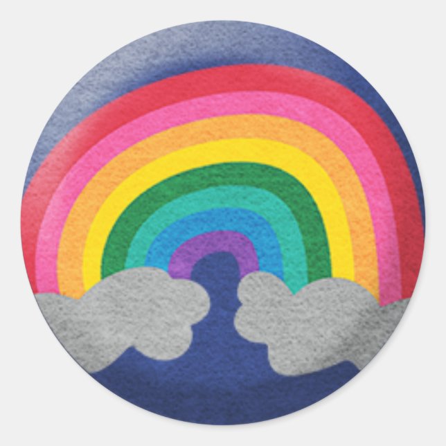 Glossy Rainbow Sticker (Front)