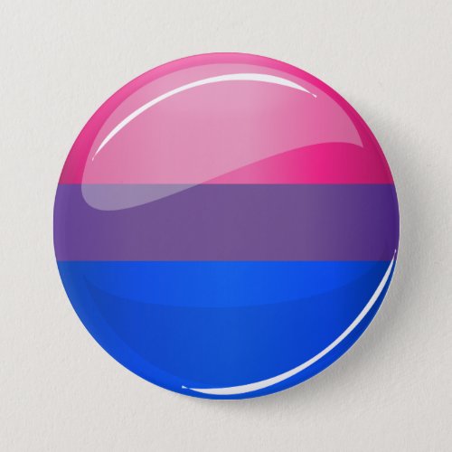 Glossy Round Bisexuality Flag Button