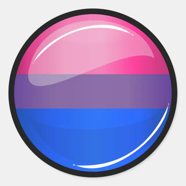 Glossy Round Bisexuality Flag Classic Round Sticker Zazzle 2669