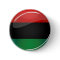 Glossy Round Pan-African Flag