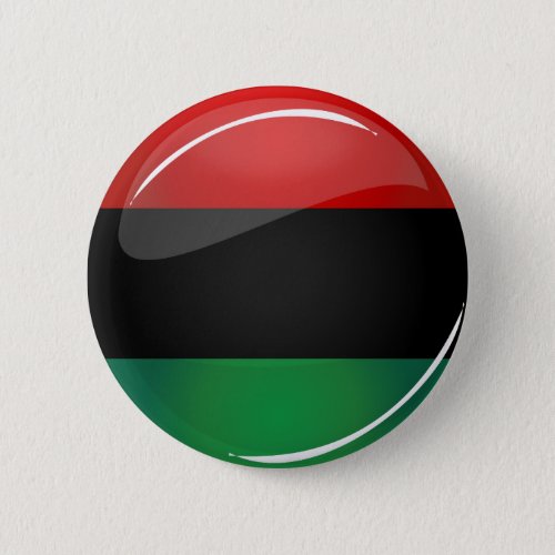 Glossy Round Pan_African Flag Pinback Button