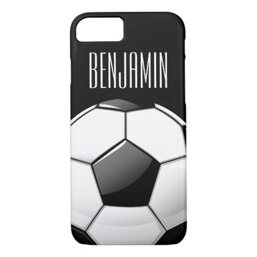 Glossy Round Soccer Ball iPhone 87 Case