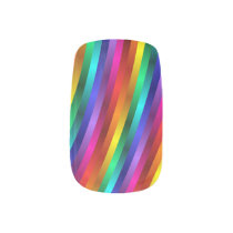 Glossy Shiny Rainbow Stripes Minx Nails Minx Nail Art Glossy Shiny Rainbow Stripes Minx Nails Minx Nail Art