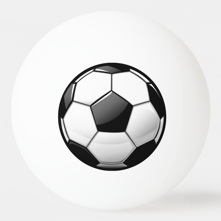 Glossy Soccer Ball | Zazzle