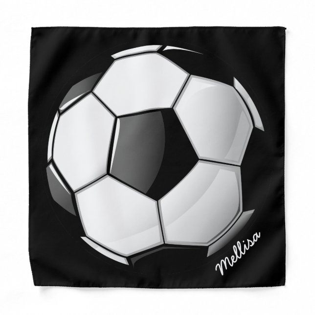 Glossy Soccer Ball Bandana (Front)
