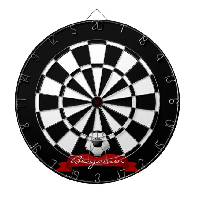 Glossy Soccer Ball Dart Board (Front)