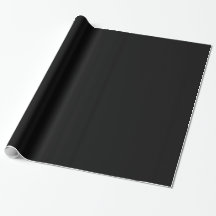 Glossy Solid Black Wrapping Paper