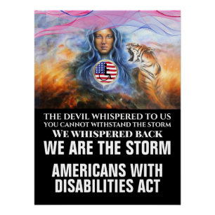 Glossy Version AMERICANS WITH DISABILITIES ACT Poster