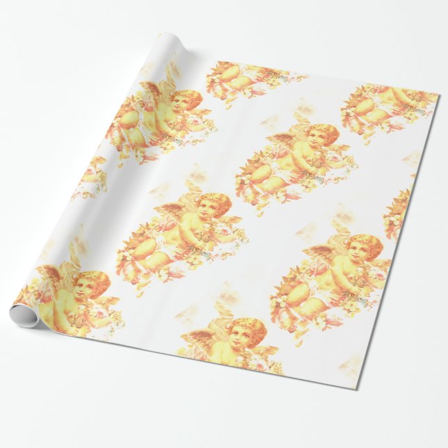 Glossy Wrapping Paper, 30" x 6' ANGEL Wrapping Paper (Unrolled)