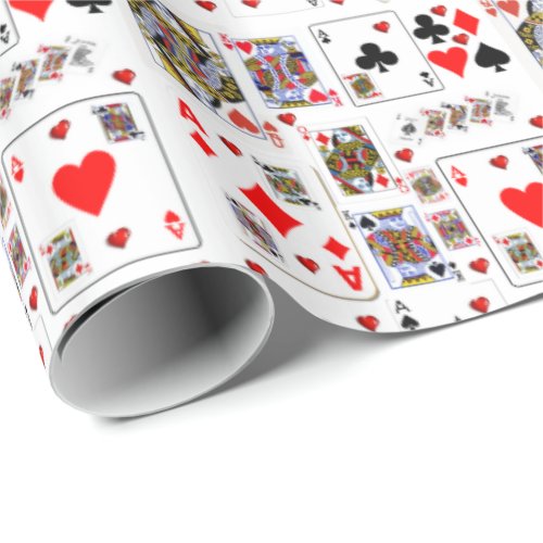 Glossy Wrapping Paper Ace Playing Cards