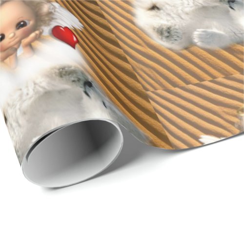 Glossy Wrapping Paper Angel