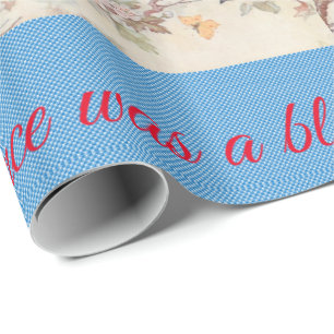 Glossy Wrapping Paper Blue Bird