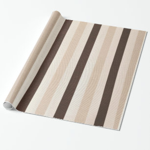 Glossy Wrapping Paper Brown Beige White 
