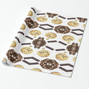 Glossy Wrapping Paper, Chocolate Chip Wrapping Paper