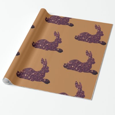 Glossy Wrapping Paper, Chocolate rabbit Wrapping Paper