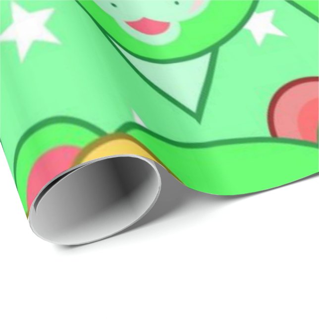 Glossy Wrapping Paper Colorful Teddy Bear (Roll Corner)