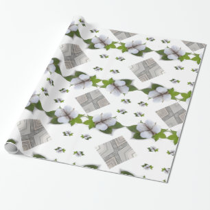 Glossy Wrapping Paper, Cotton Grey Triangles Wrapping Paper
