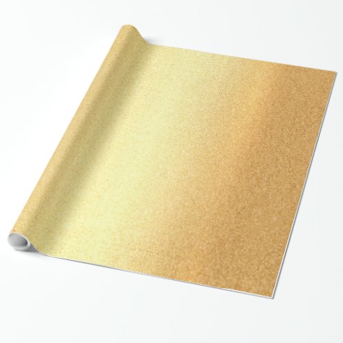 Glossy Wrapping Paper Faux Gold Glamorous