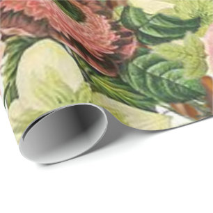 Glossy Wrapping Paper Floral