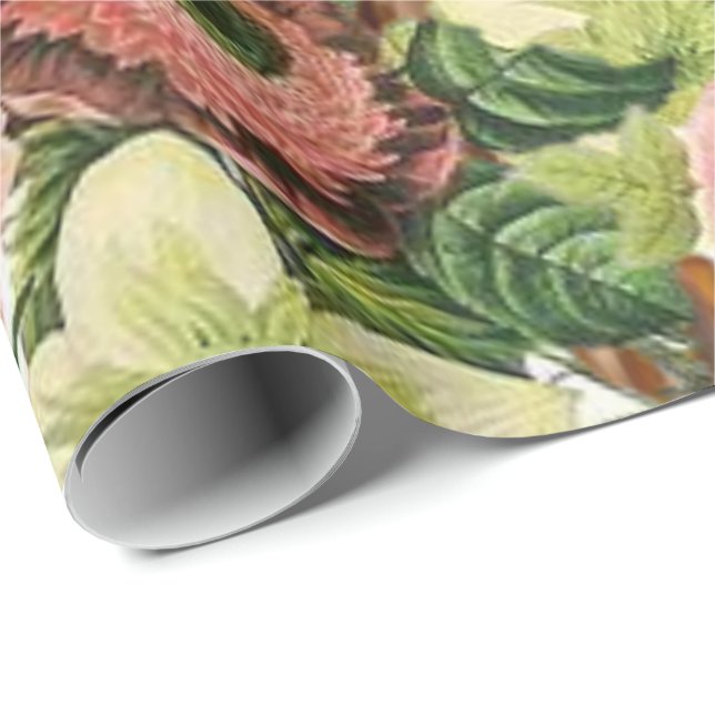 Glossy Wrapping Paper Floral (Roll Corner)