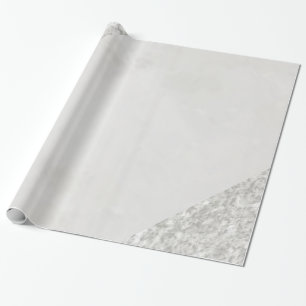 Glossy Wrapping Paper, Gray Silver Wrapping Paper