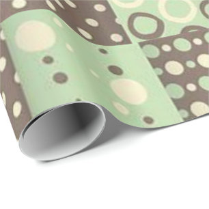 Glossy Wrapping Paper Green Brown
