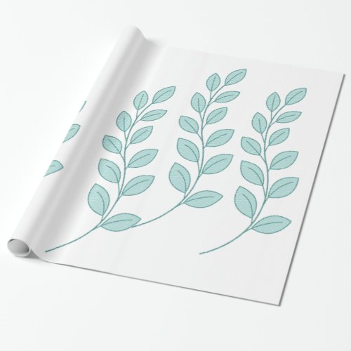 Glossy Wrapping Paper Leaves Nature 