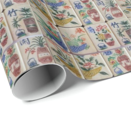 Glossy Wrapping Paper Mahjong