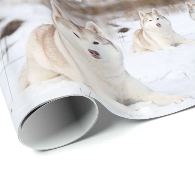 Glossy Wrapping Paper Paris France Husky (Roll Corner)