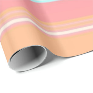 Glossy Wrapping Paper Pastel Stripe
