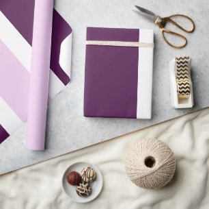 Glossy Wrapping Paper Purple & Light Purple Stripe