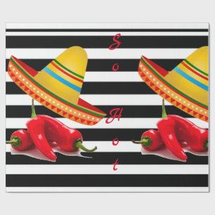 Glossy Wrapping Paper So Hot Mexican