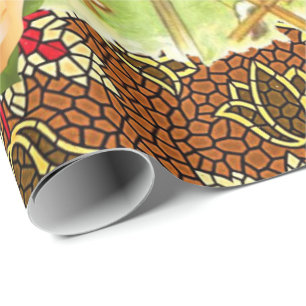 Glossy Wrapping Paper Victorian