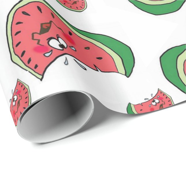 Glossy Wrapping Paper Watermelons (Roll Corner)