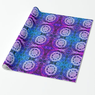 Glossy Wrapping Paper, White Mandala Edelweiss Paper