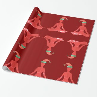 Glossy Wrapping Paper Yoga New year
