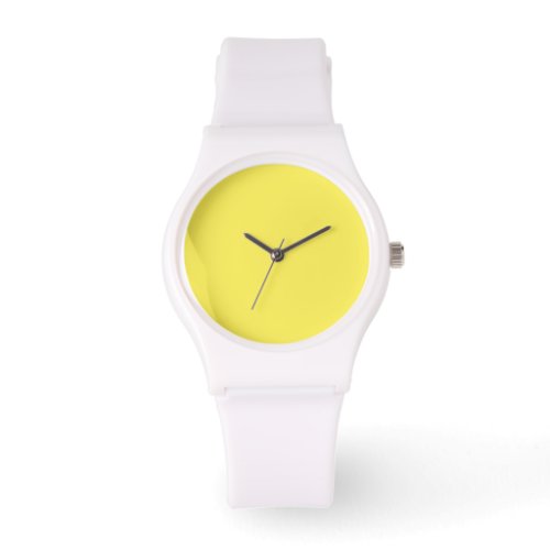 Glossy Yellow Watch