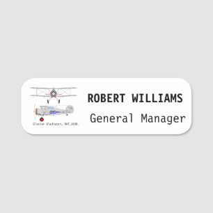 Gloster Gladiator: Classic Name Tag